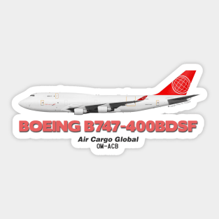 Boeing B747-400BDSF - Air Cargo Global Sticker